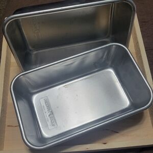 Set of 2 Nordic Ware Natural Aluminum Loaf Pans USA Made